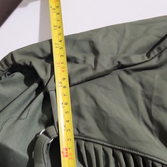 Time and Tru Swimsuit Womens Size 16/18 one piece Olive Green - Picture 8 of 9